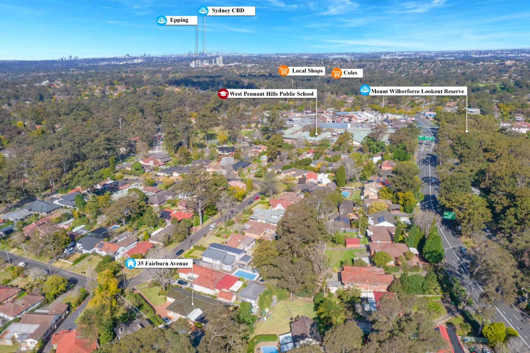 35 Fairburn Avenue, West Pennant Hills House For Sale In West Pennant
