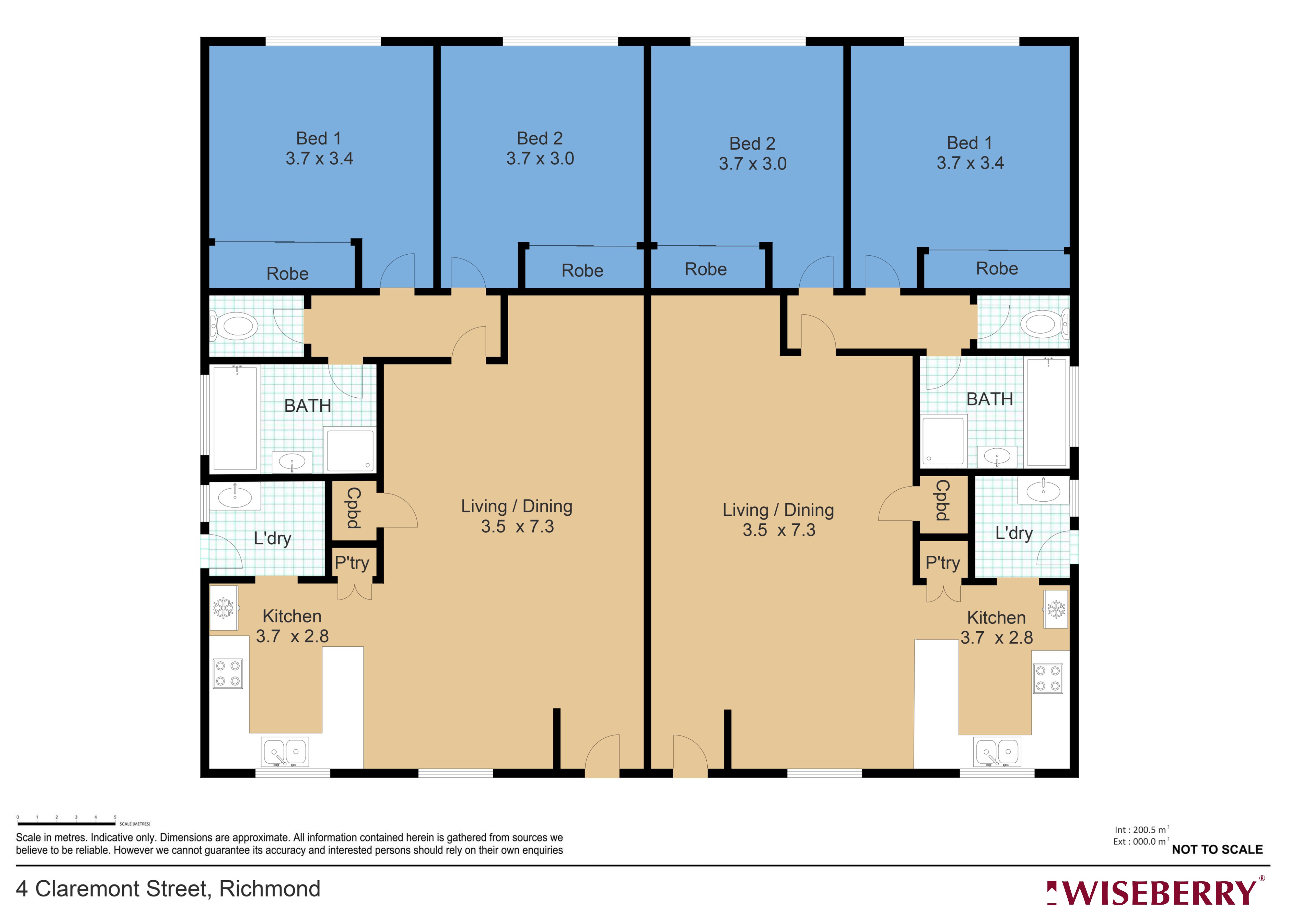 4 Claremont Street, Richmond Duplex For Sale In Richmond Wiseberry